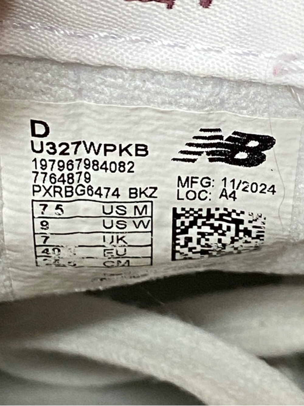 New Balance 327 “Twilight Haze Faded Plum” Size 9 U327WPKB - Picture 17 of 17
